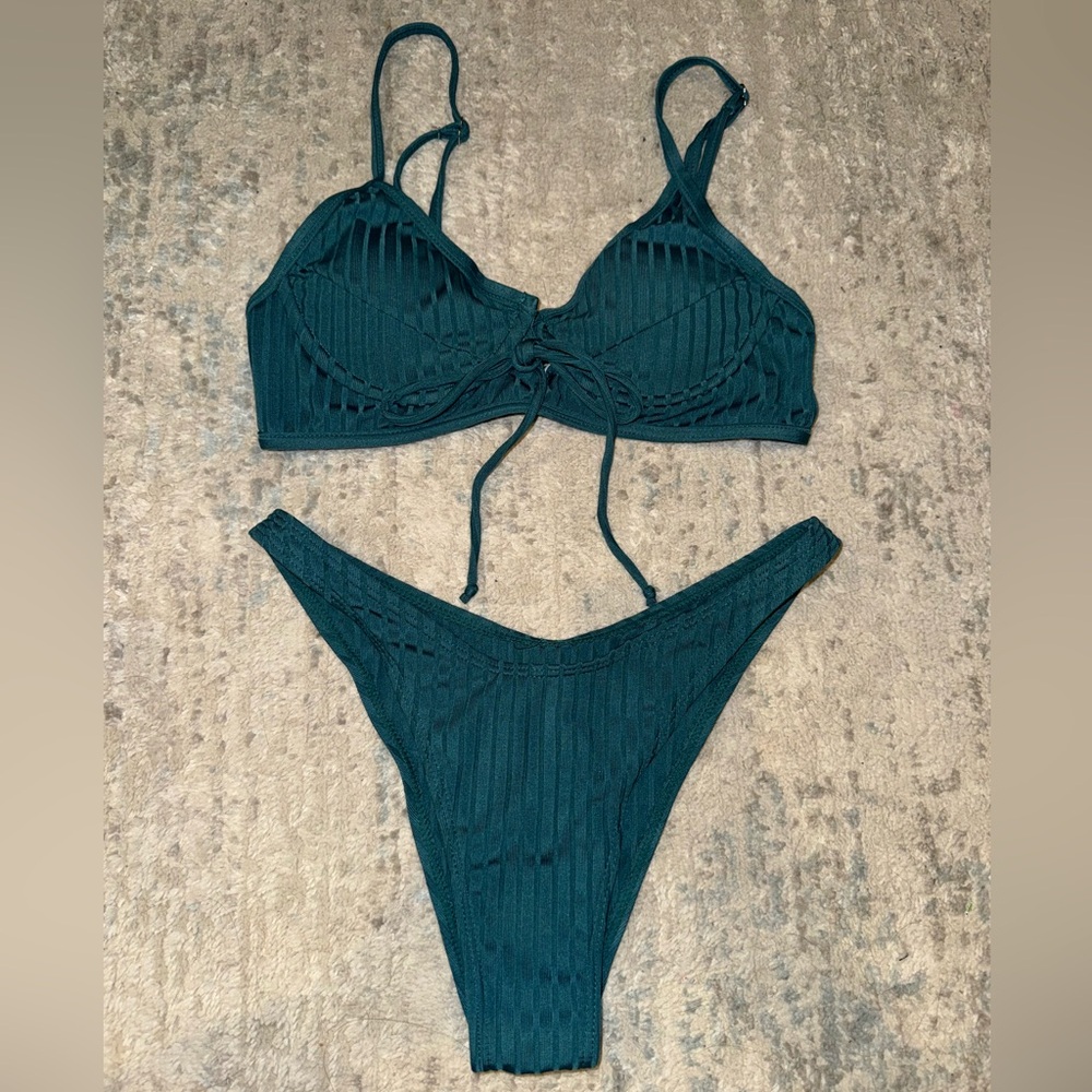 Rib knit bikini